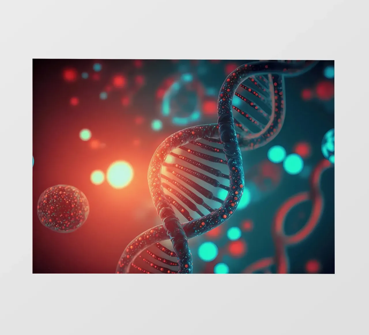 Genetische code onthuld fotobehang van Delaplane