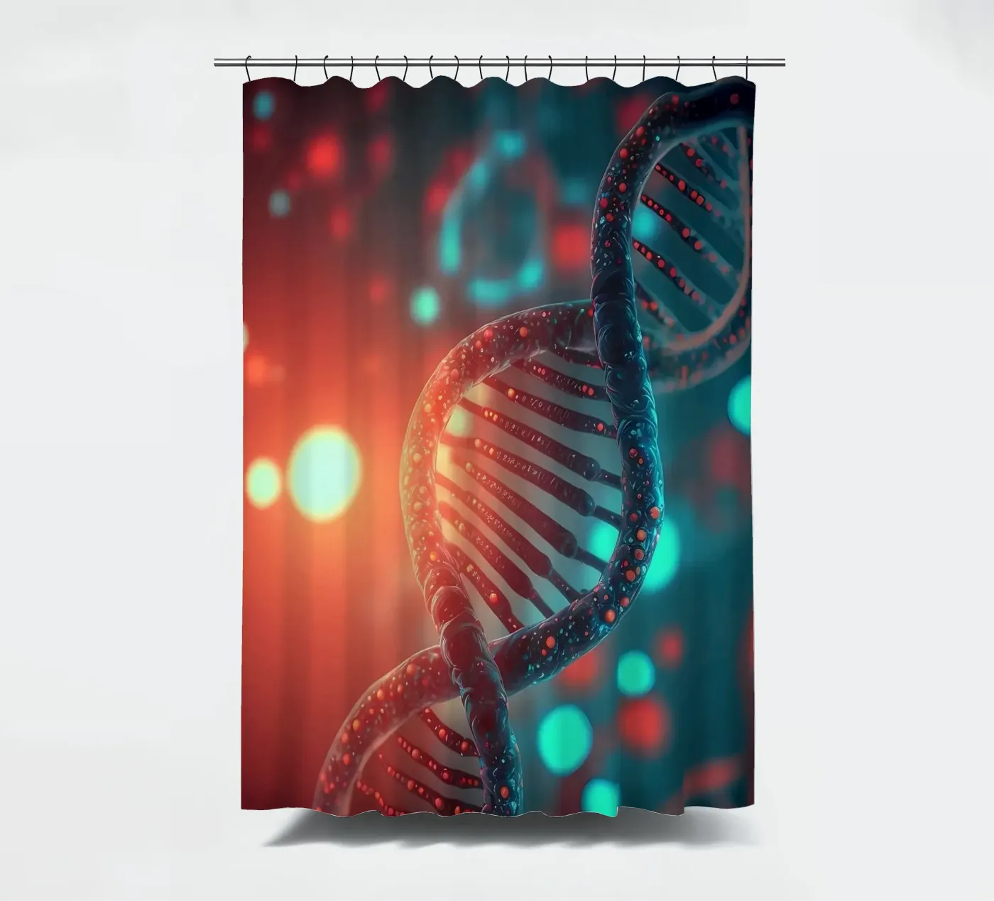 Genetische code onthuld douchegordijn van Delaplane