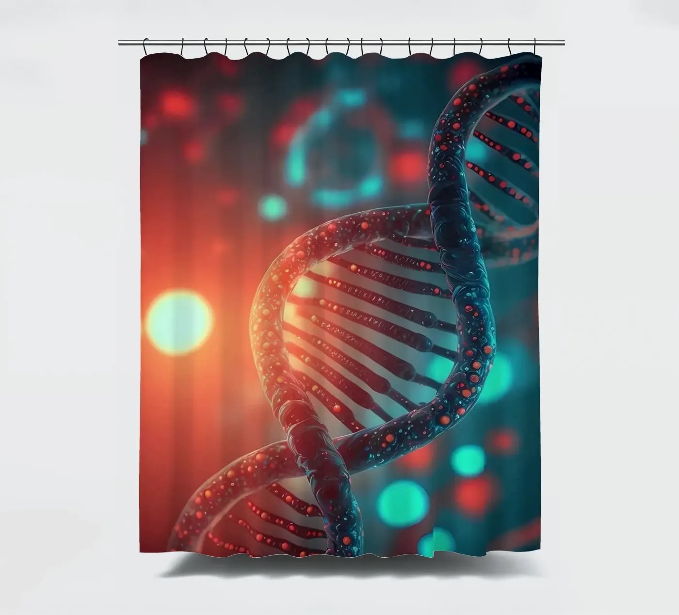 Genetische code onthuld douchegordijn van Delaplane