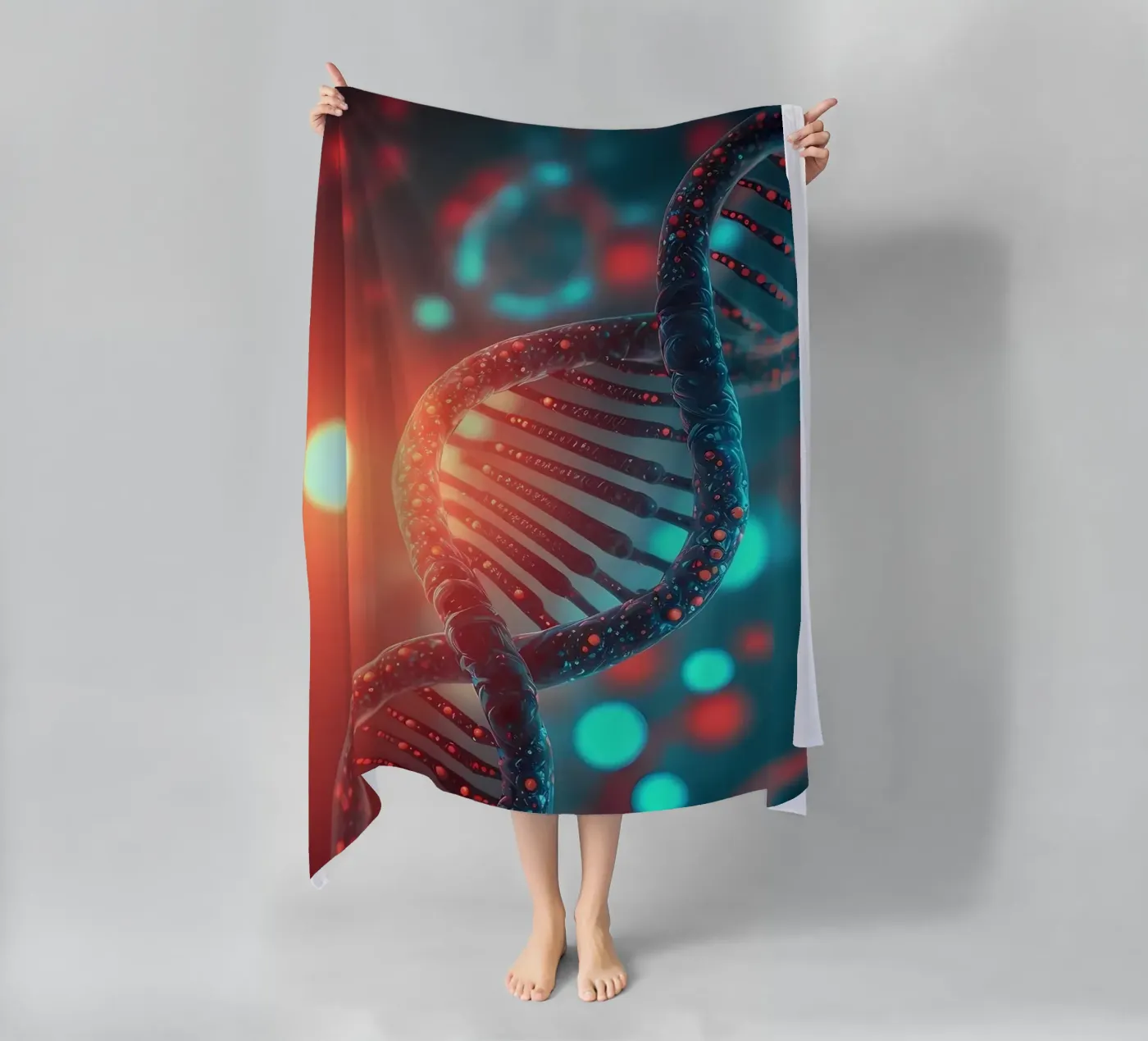 Genetic Code Revealed beach towel by Delaplane