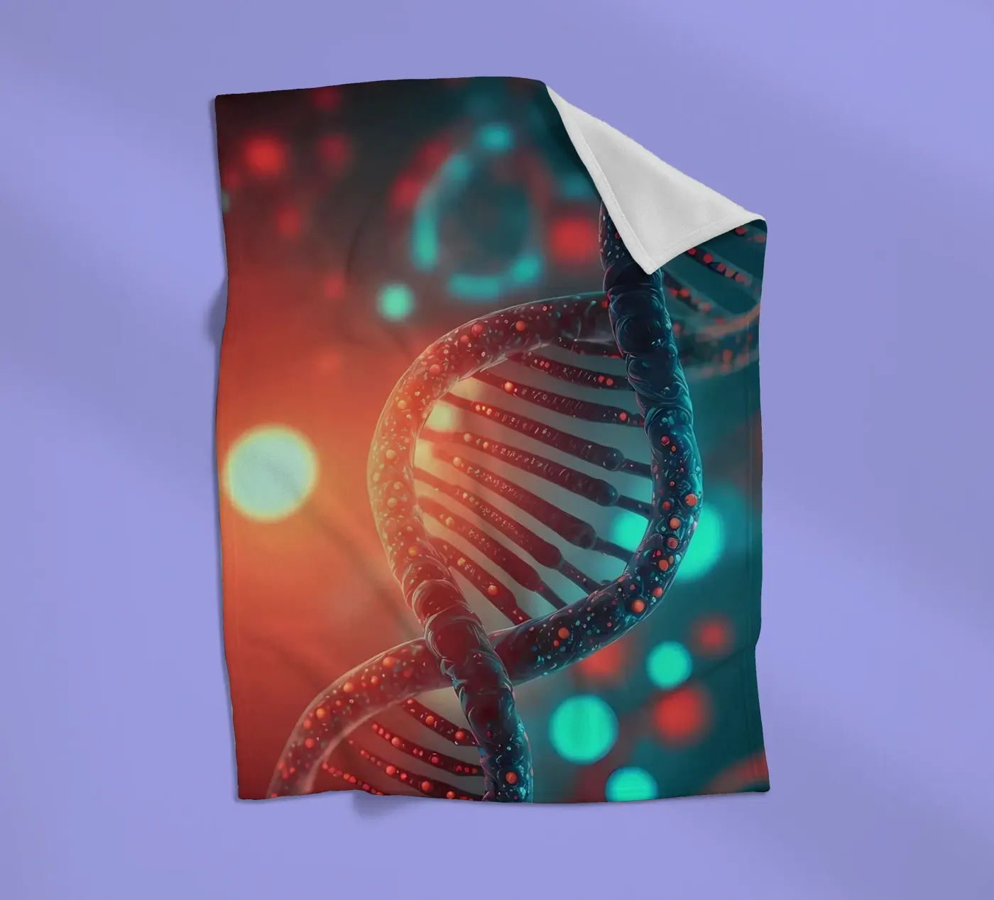 Genetic Code Revealed fleece blanket by Delaplane