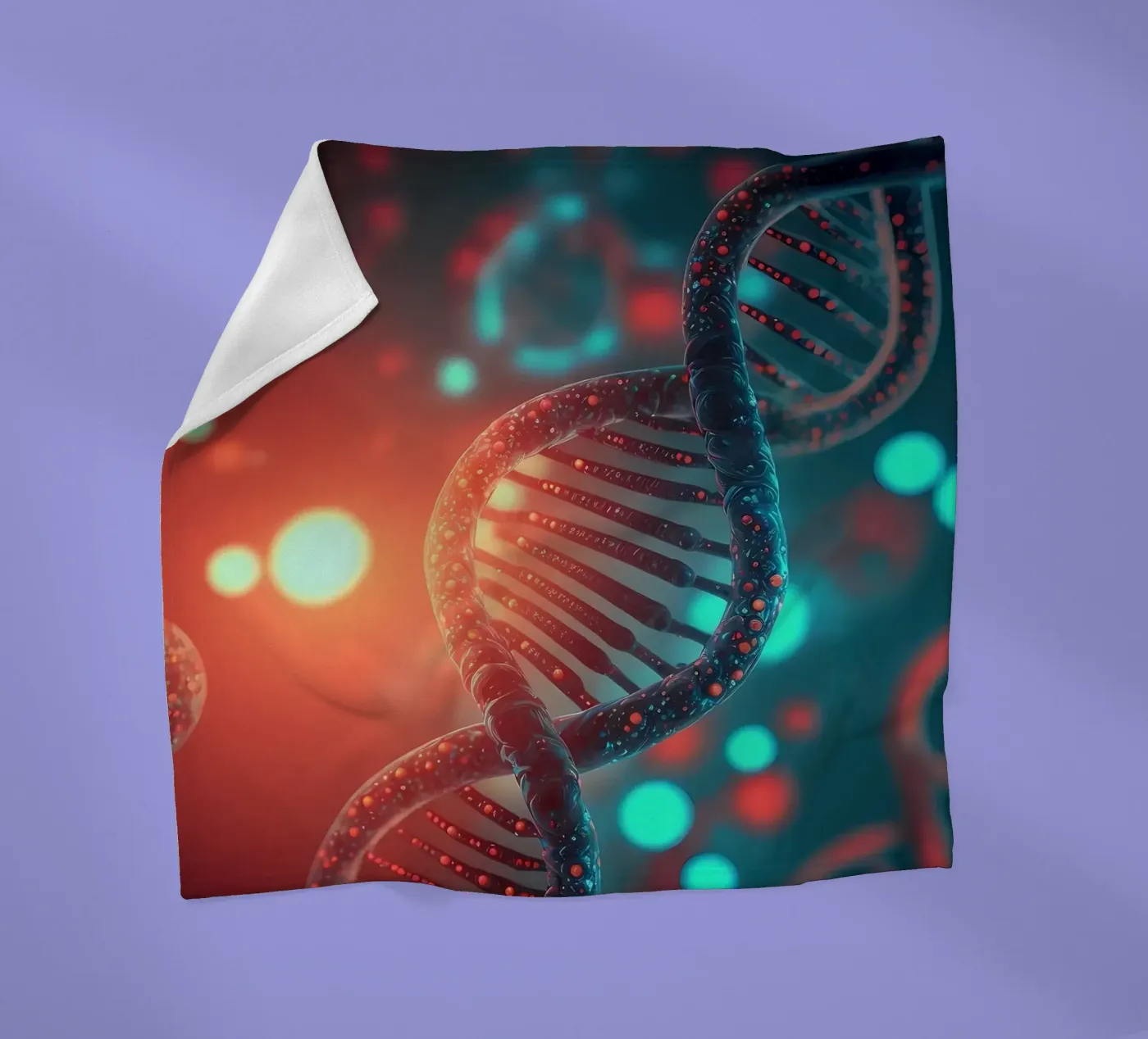 Genetic Code Revealed fleece blanket by Delaplane