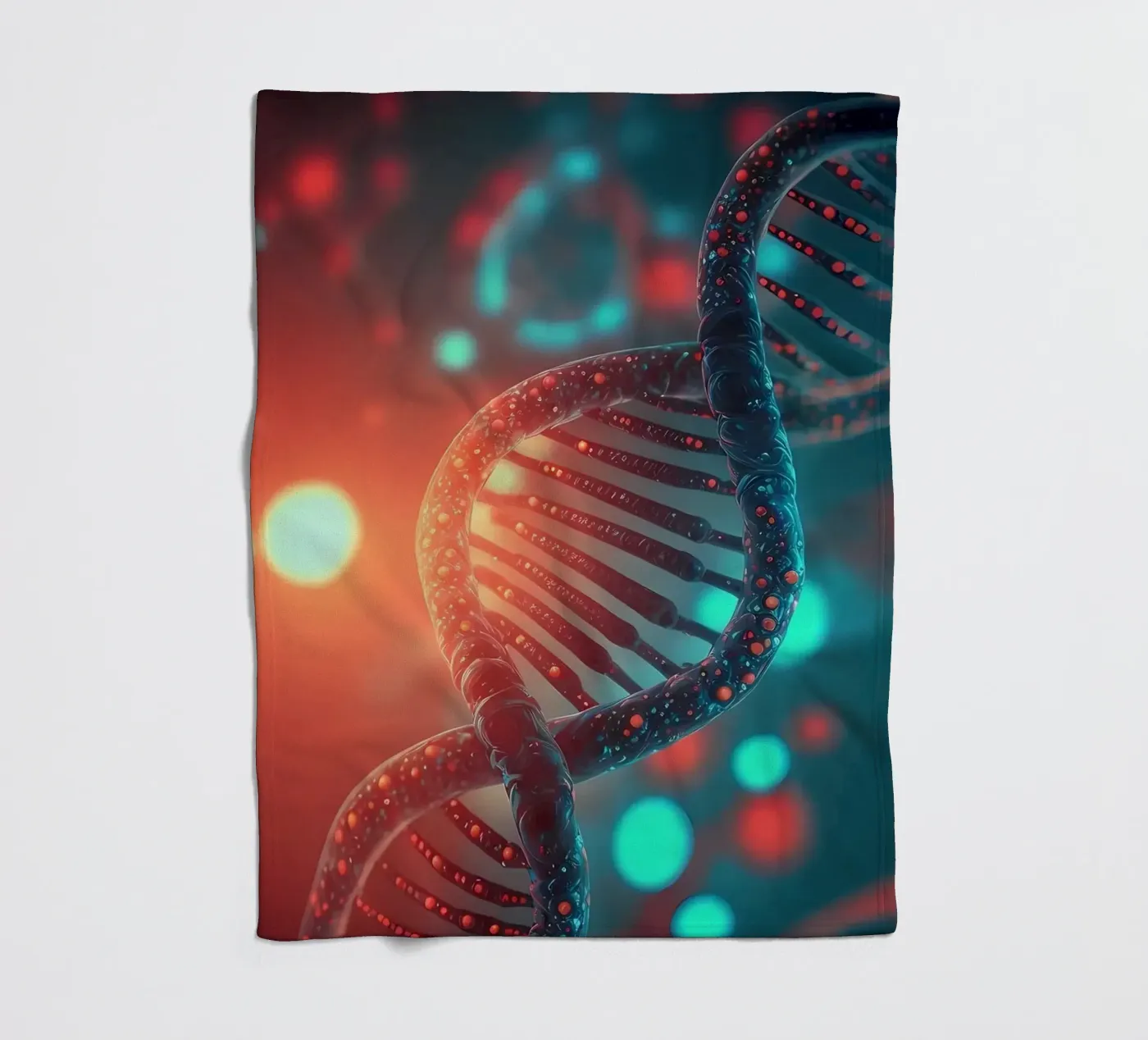Genetic Code Revealed fleece blanket by Delaplane