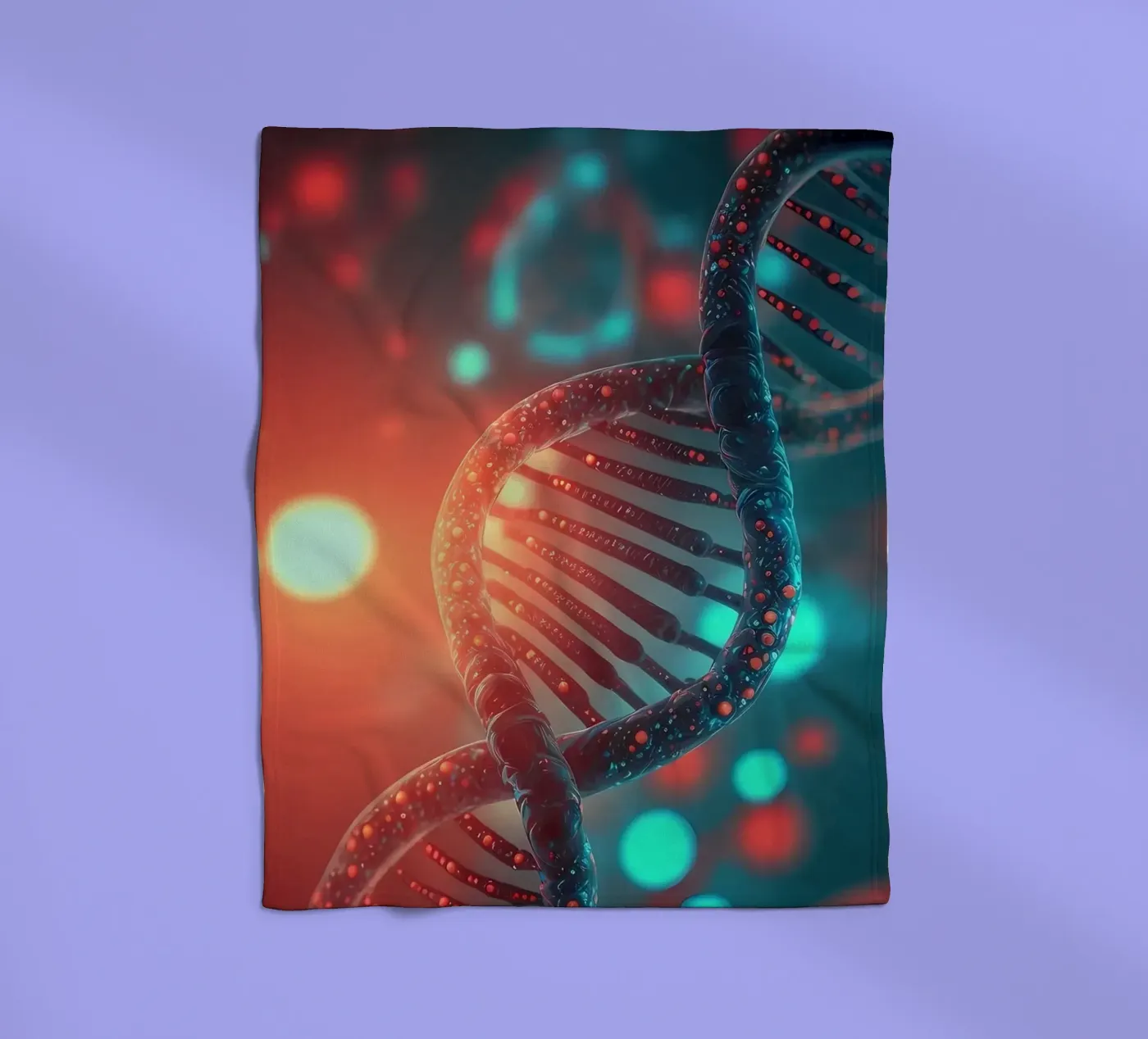 Genetic Code Revealed fleece blanket by Delaplane