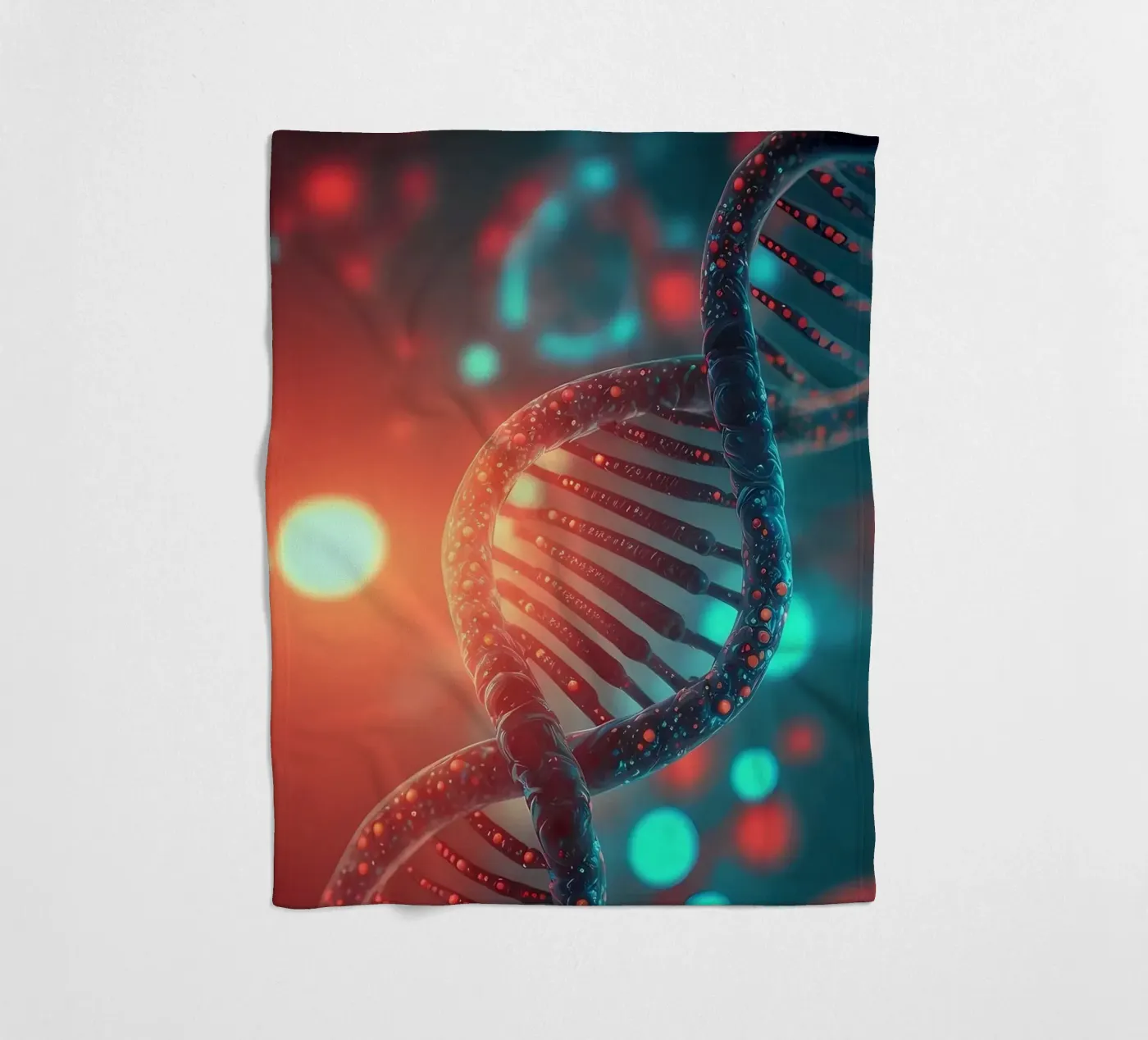 Genetic Code Revealed fleece blanket by Delaplane