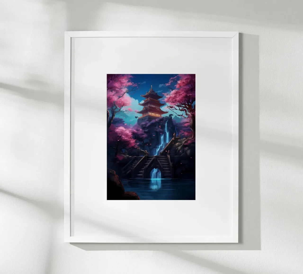 Cerisiers en fleurs Japon poster de Mikesell