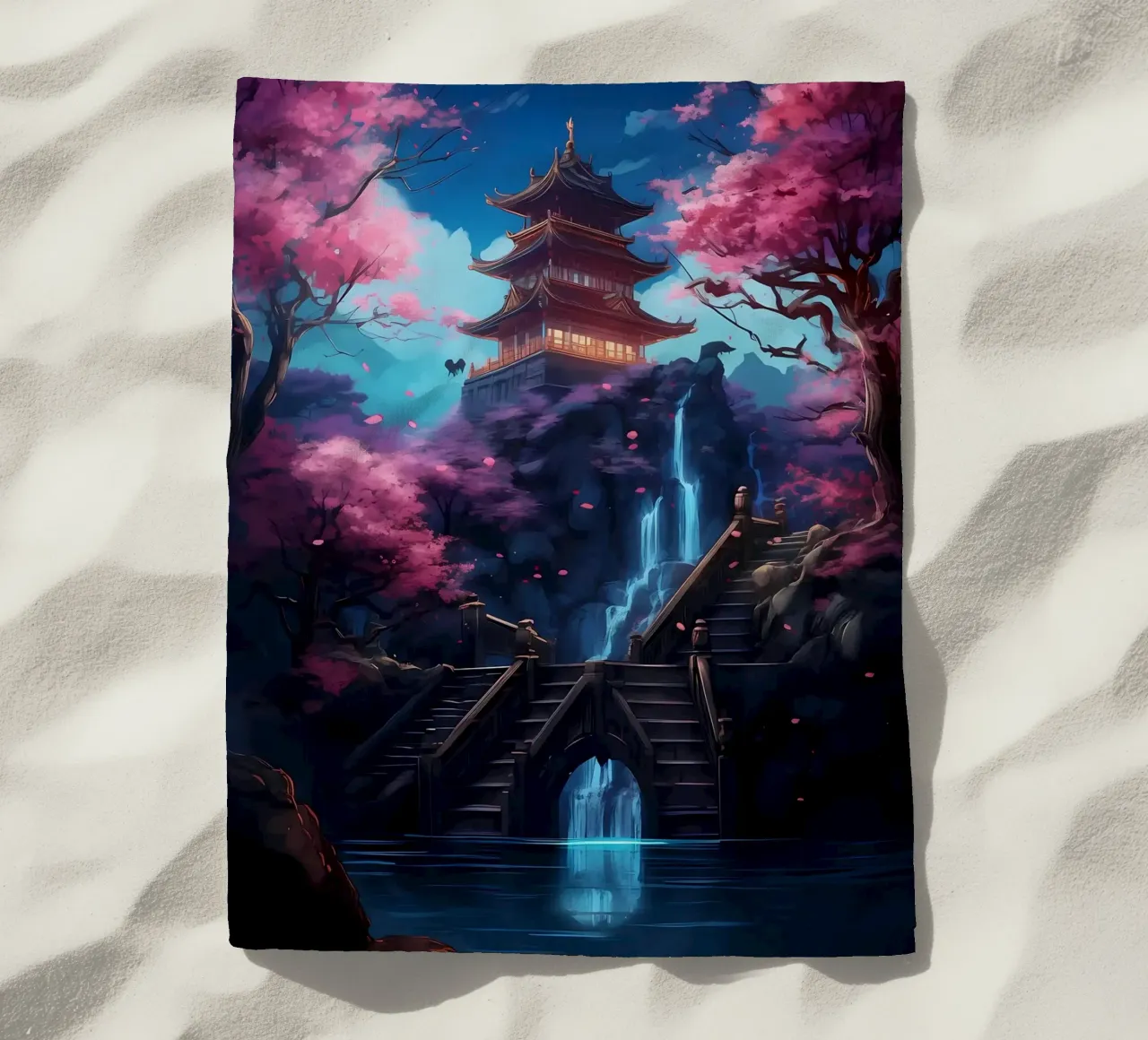 Fiori di ciliegio in Giappone telo mare da Mikesell