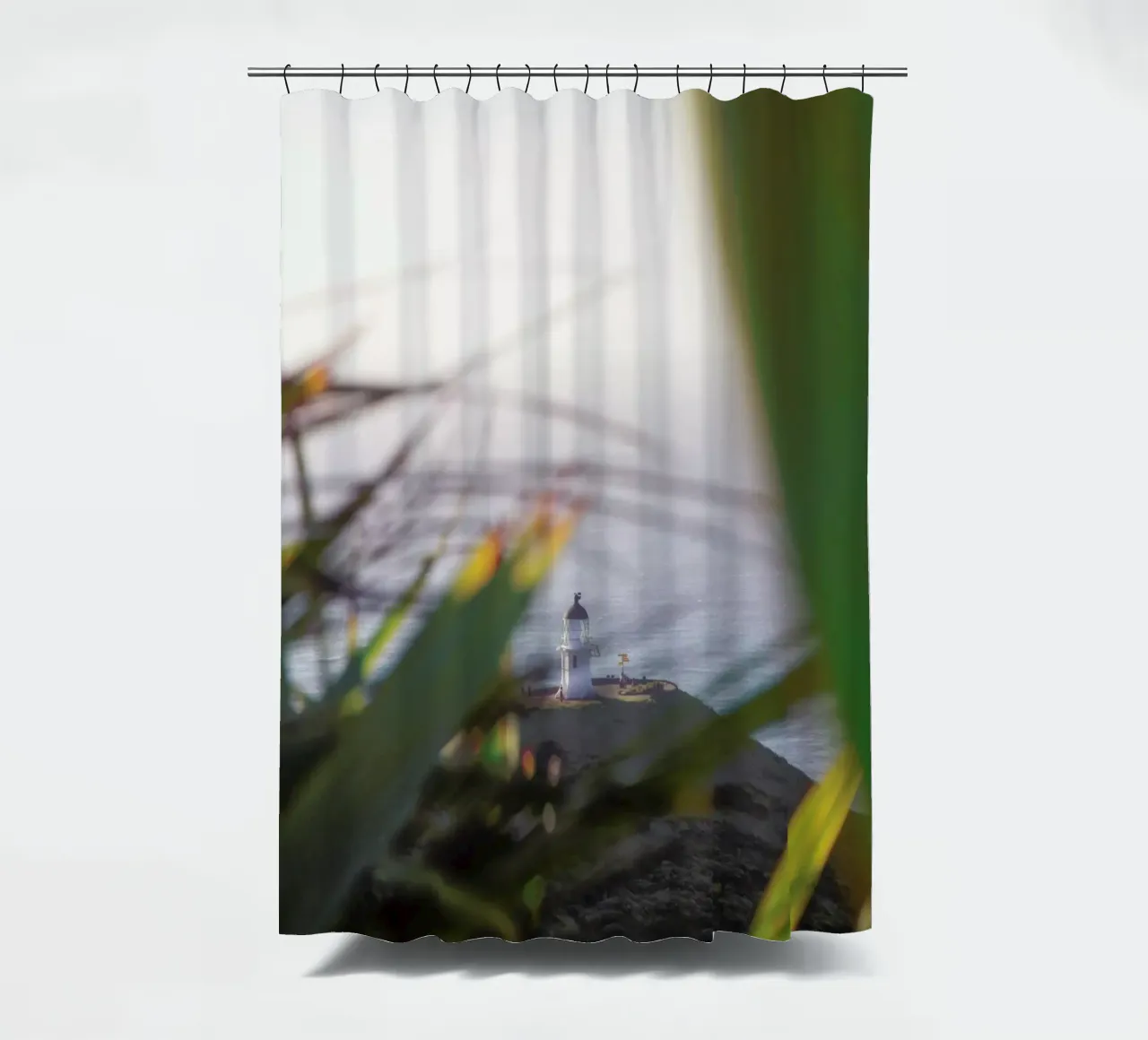 Cape Reinga shower curtain by Nur Mut