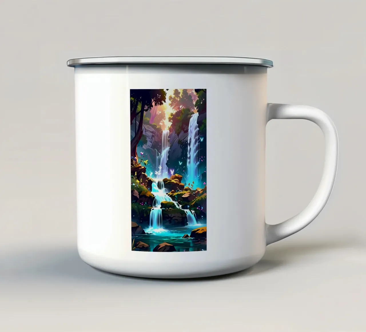 Poster minimalista 60 tazza in smalto da Kadynce
