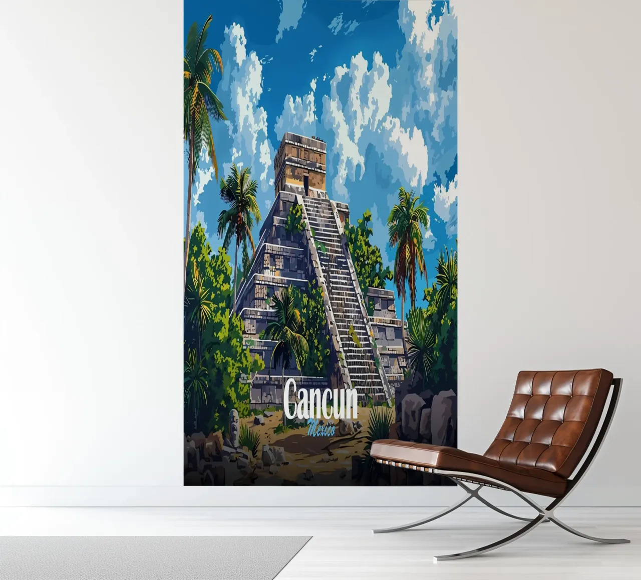 Cancun Mayan Pyramid photo wallpaper by Ginnery