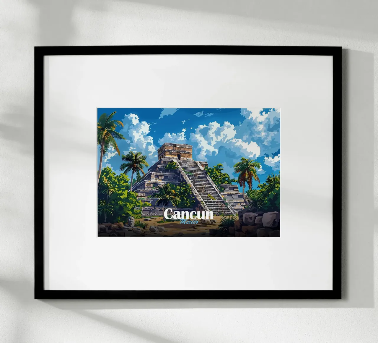 Pirámide Maya de Cancún hahnemühle de Ginnery