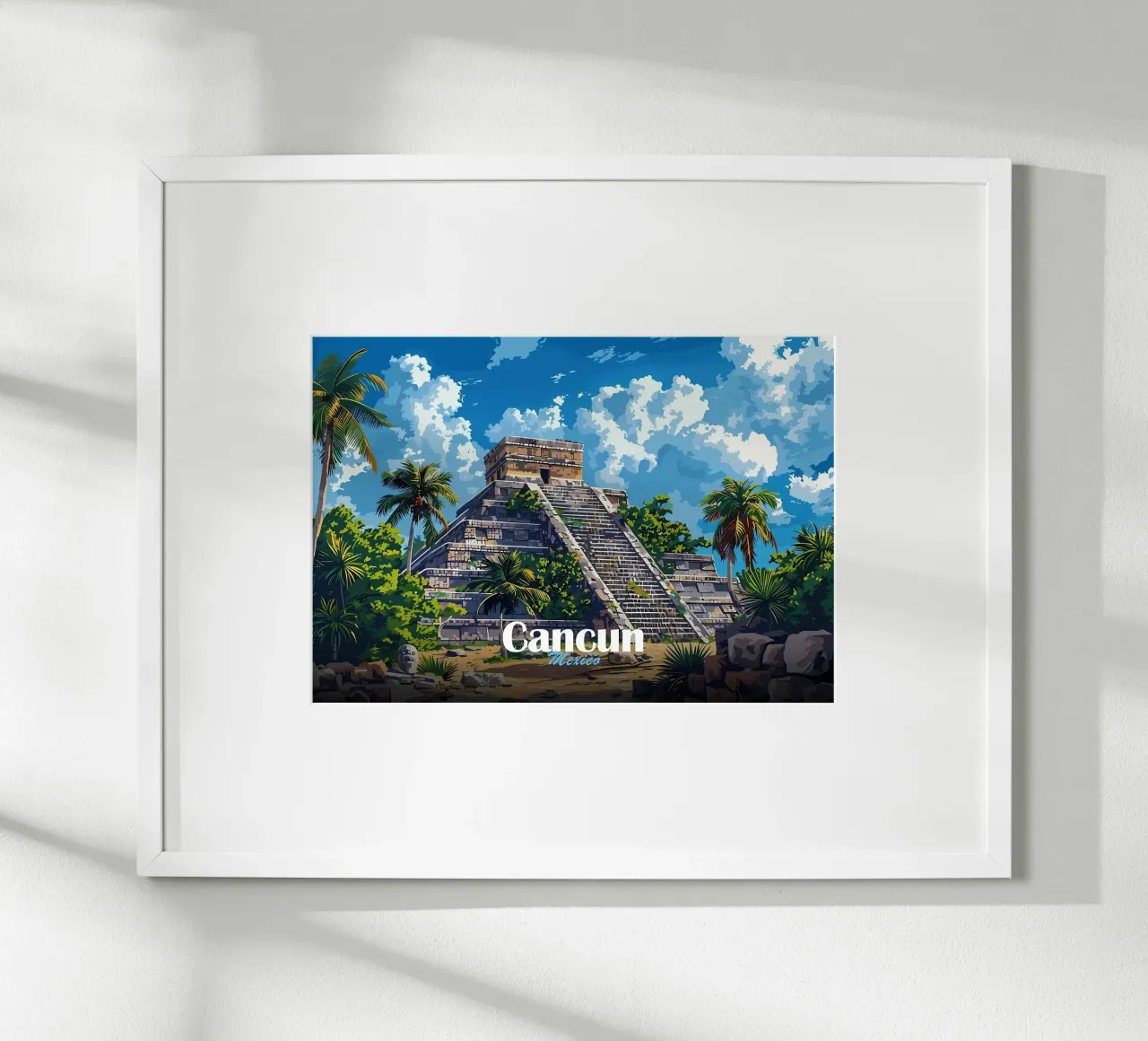 Pirámide Maya de Cancún hahnemühle de Ginnery