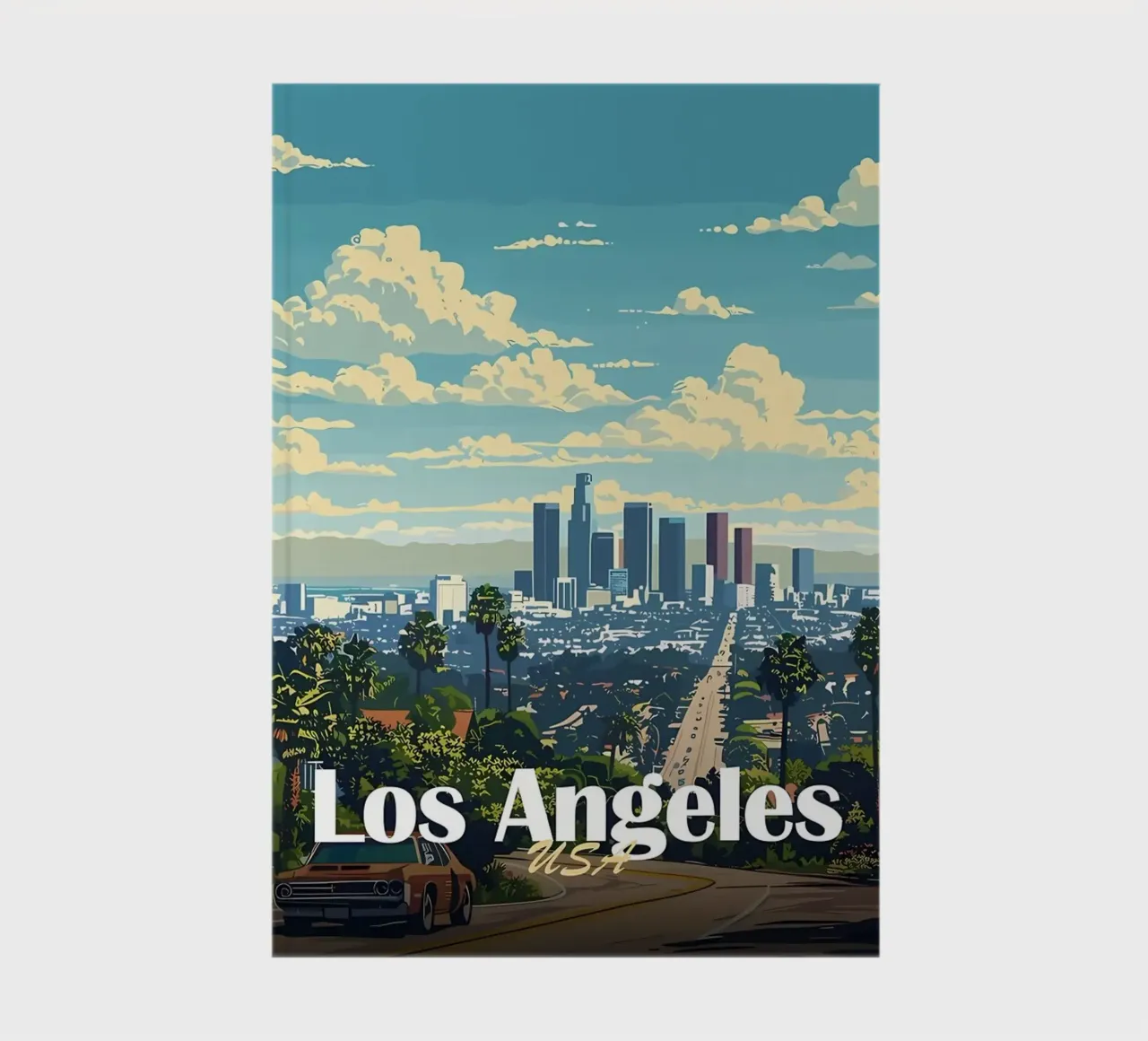 Los Angeles Skyline notebook by Ginnery