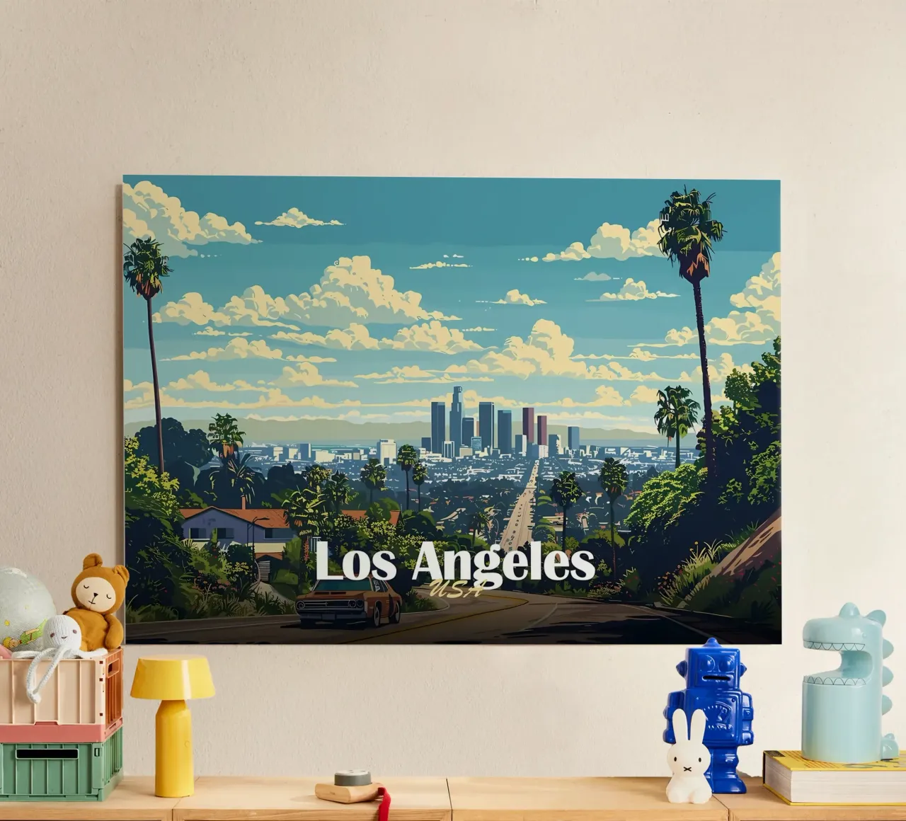 Los Angeles Skyline Forex-Platte von Ginnery