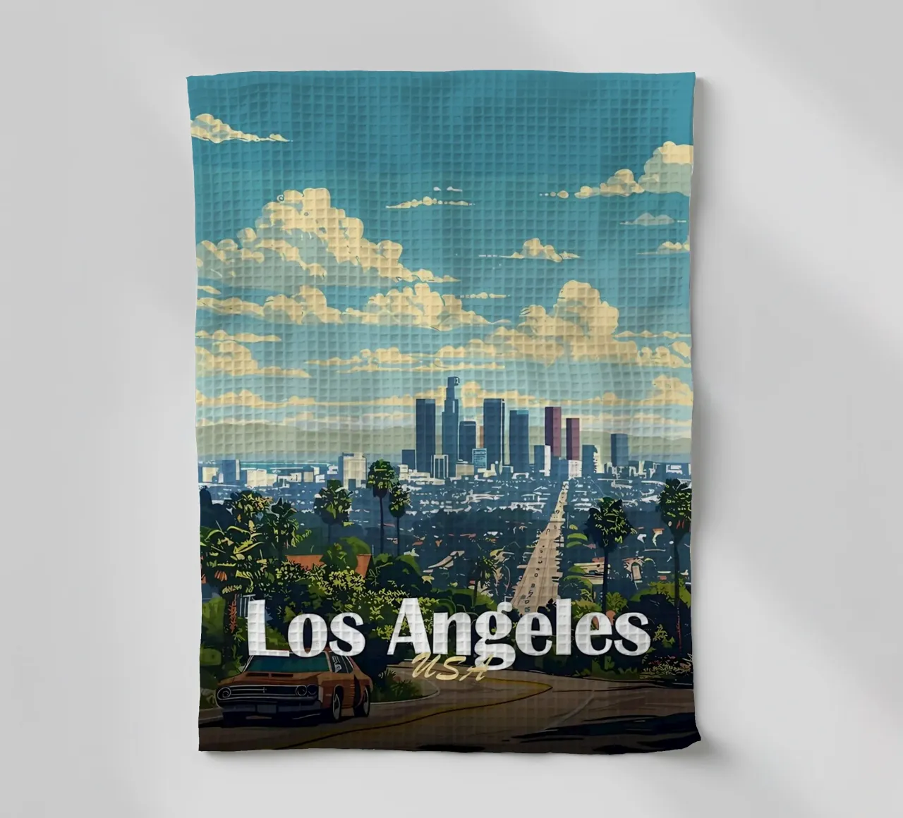 Skyline di Los Angeles canovaccio da cucina da Ginnery