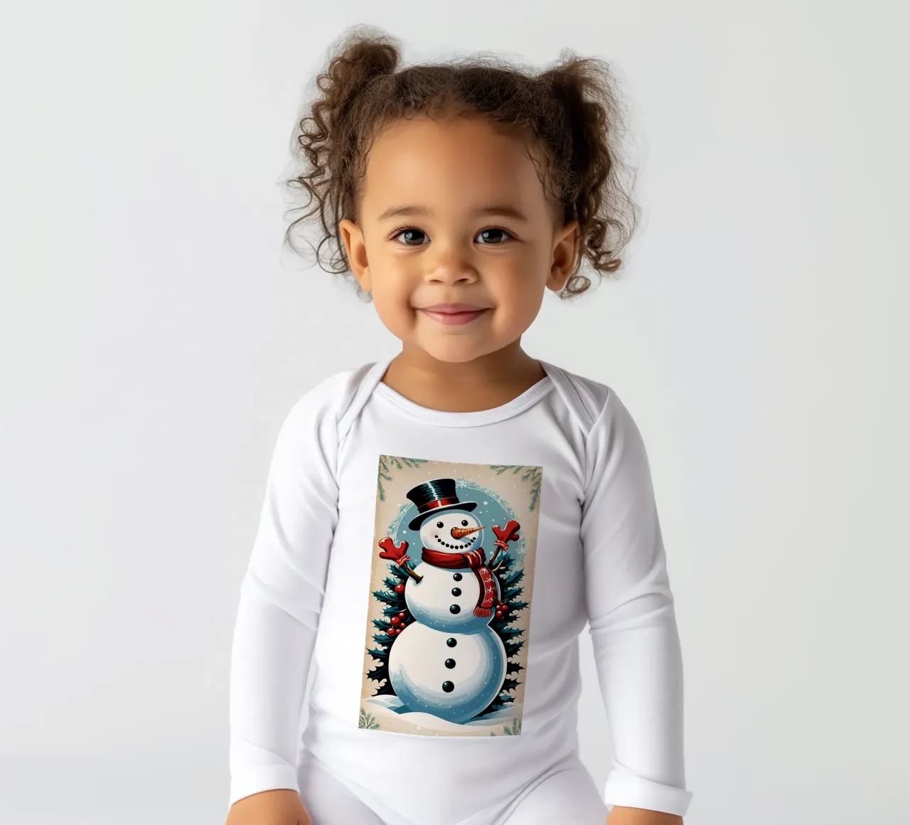Minimalist Poster 61 long-sleeve baby romper by Kadynce