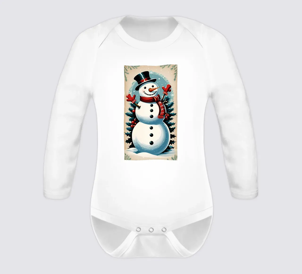 Minimalist Poster 61 long-sleeve baby romper by Kadynce