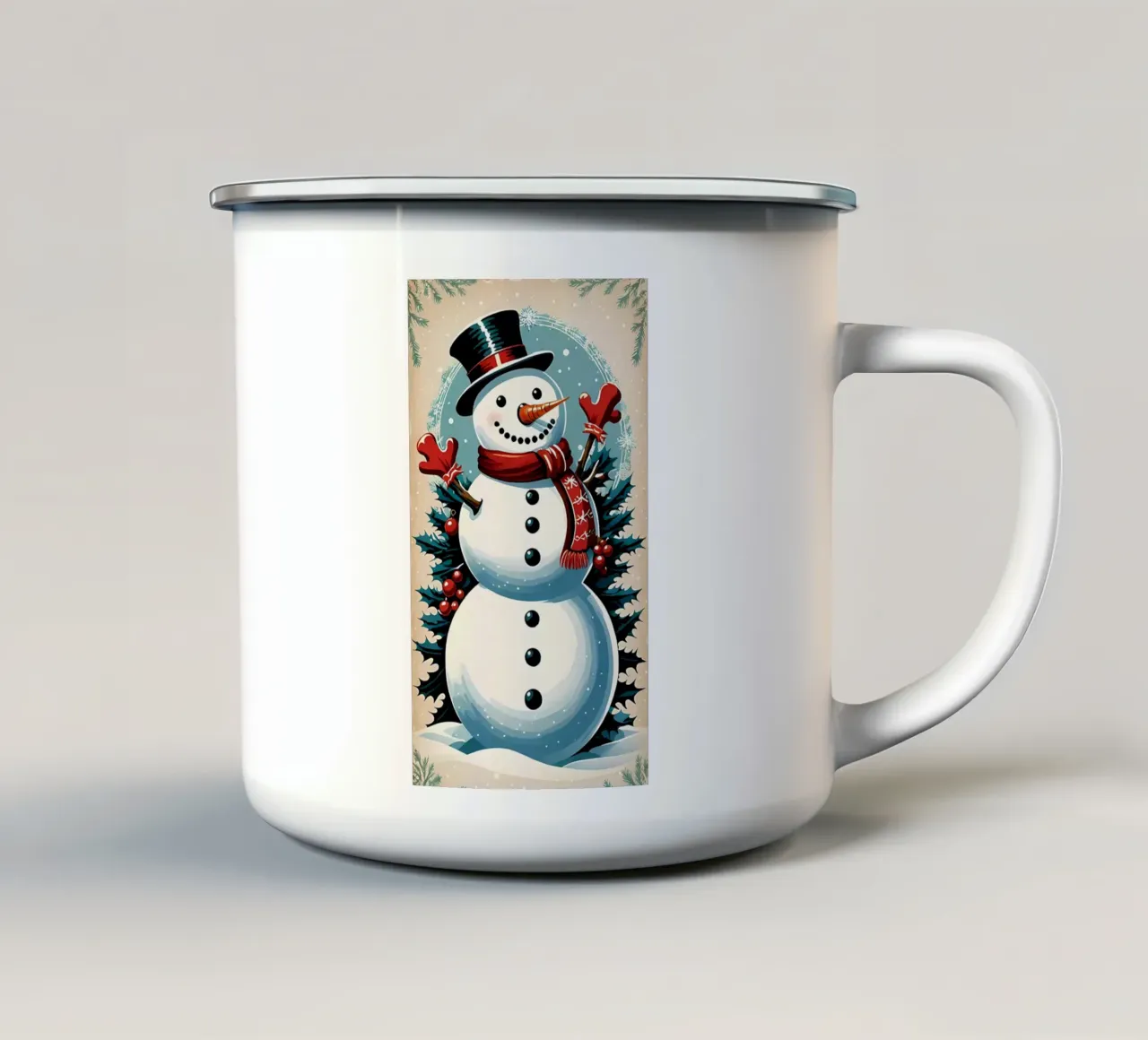 Poster minimalista 61 tazza in smalto da Kadynce