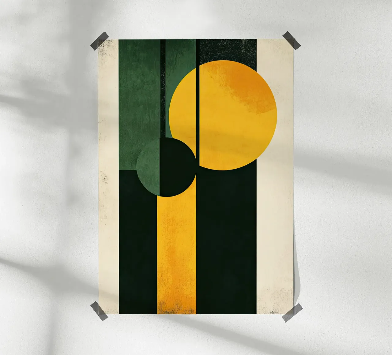Bauhaus VII poster con telaio in legno da Form And Function