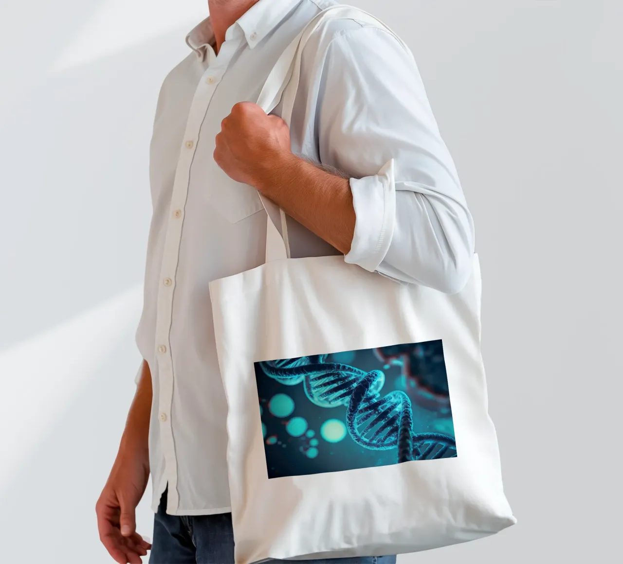 Genetic DNA Explorations tote bag by Delaplane