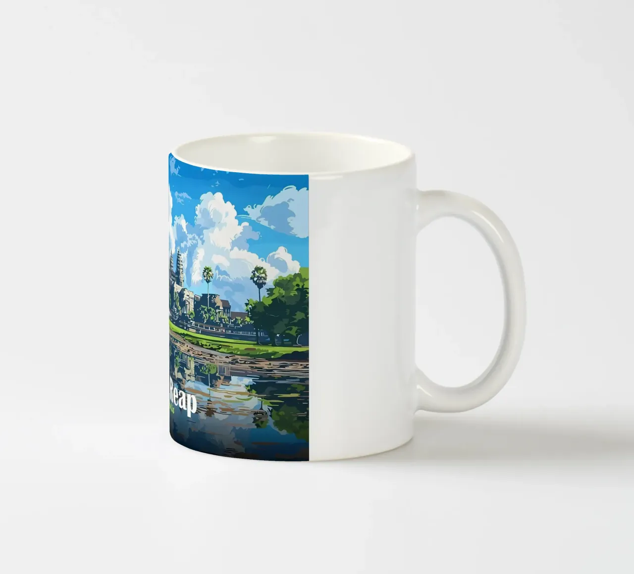 Tempio di Angkor Wat, Siem Reap tazza in ceramica da Ginnery