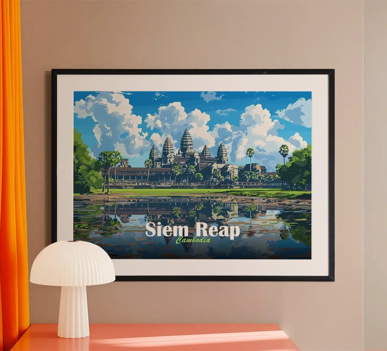 Tempio di Angkor Wat, Siem Reap carta hahnemühle da Ginnery