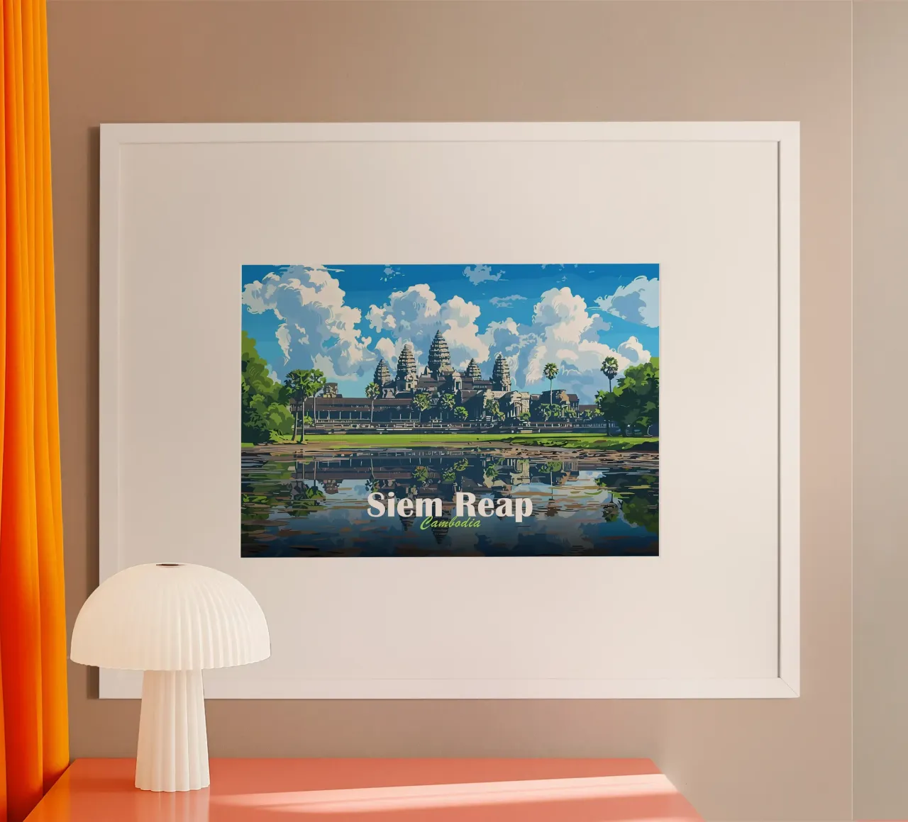 Tempio di Angkor Wat, Siem Reap carta hahnemühle da Ginnery