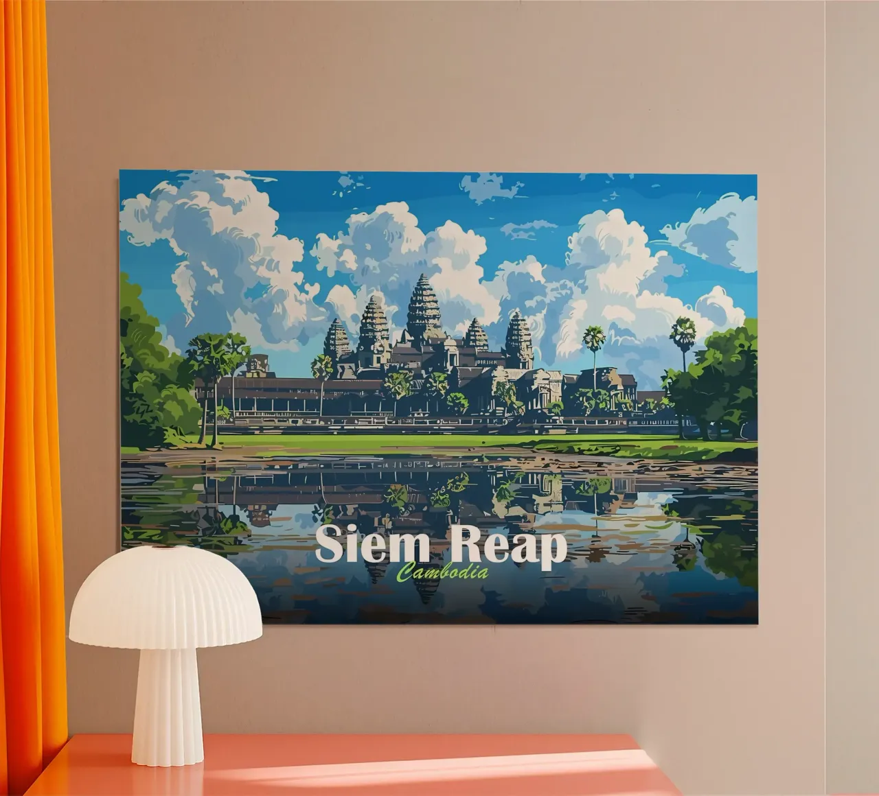 Tempio di Angkor Wat, Siem Reap carta hahnemühle da Ginnery