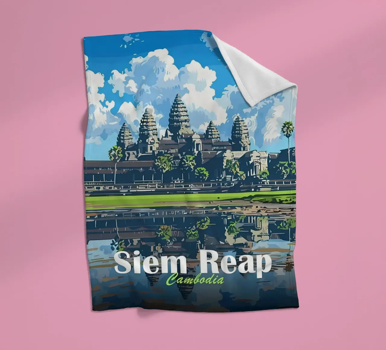 Tempio di Angkor Wat, Siem Reap coperta in pile da Ginnery