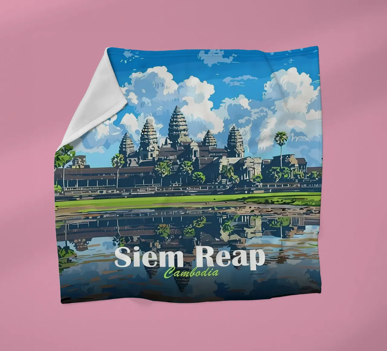 Tempio di Angkor Wat, Siem Reap coperta in pile da Ginnery