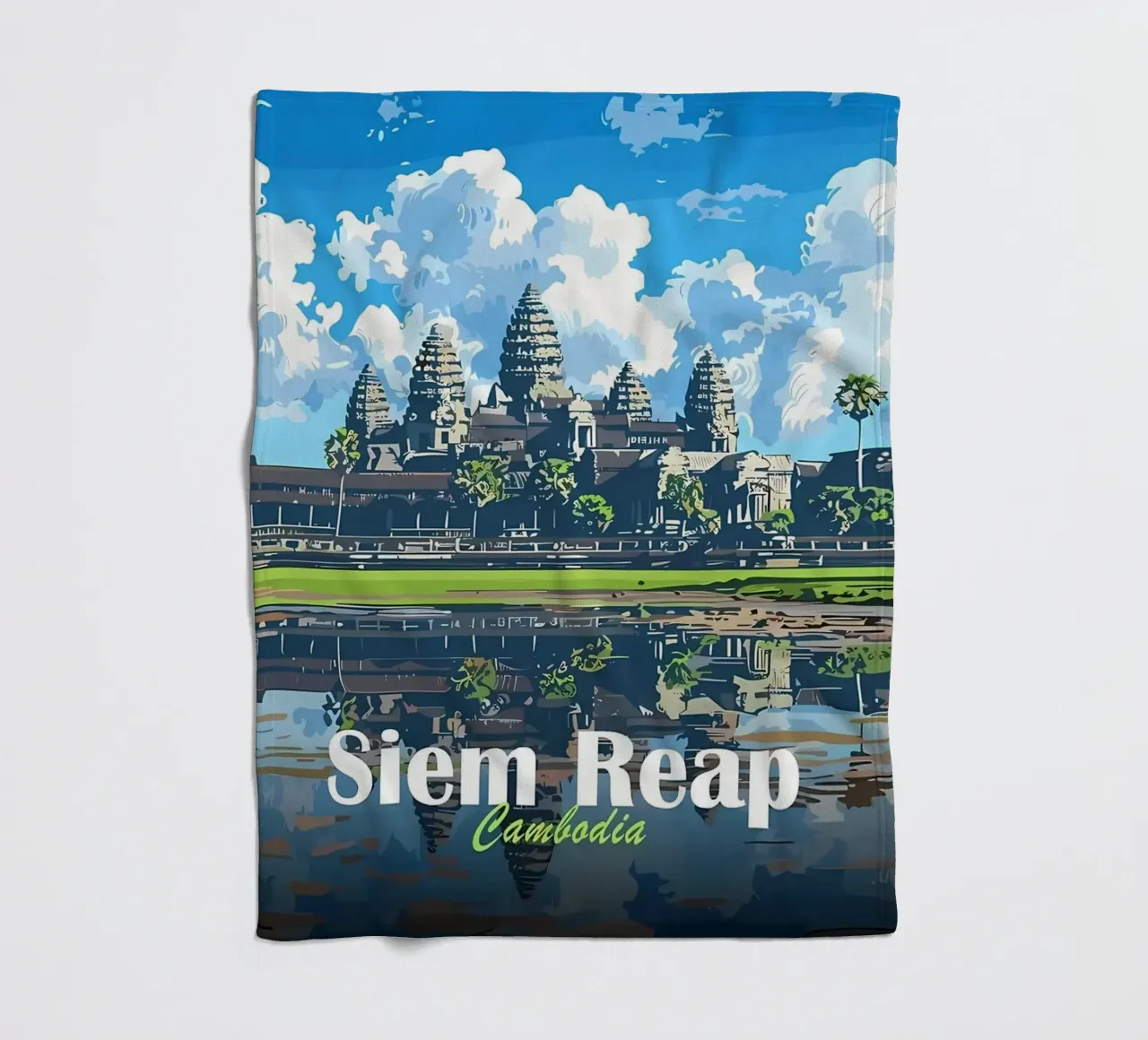 Tempio di Angkor Wat, Siem Reap coperta in pile da Ginnery