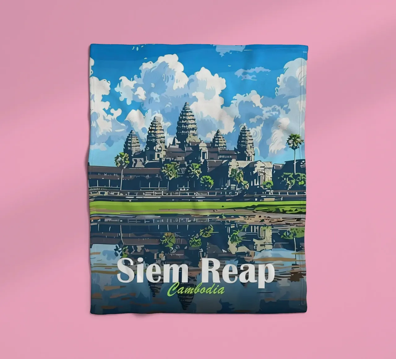 Tempio di Angkor Wat, Siem Reap coperta in pile da Ginnery