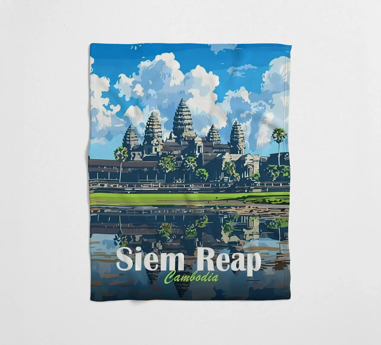 Tempio di Angkor Wat, Siem Reap coperta in pile da Ginnery