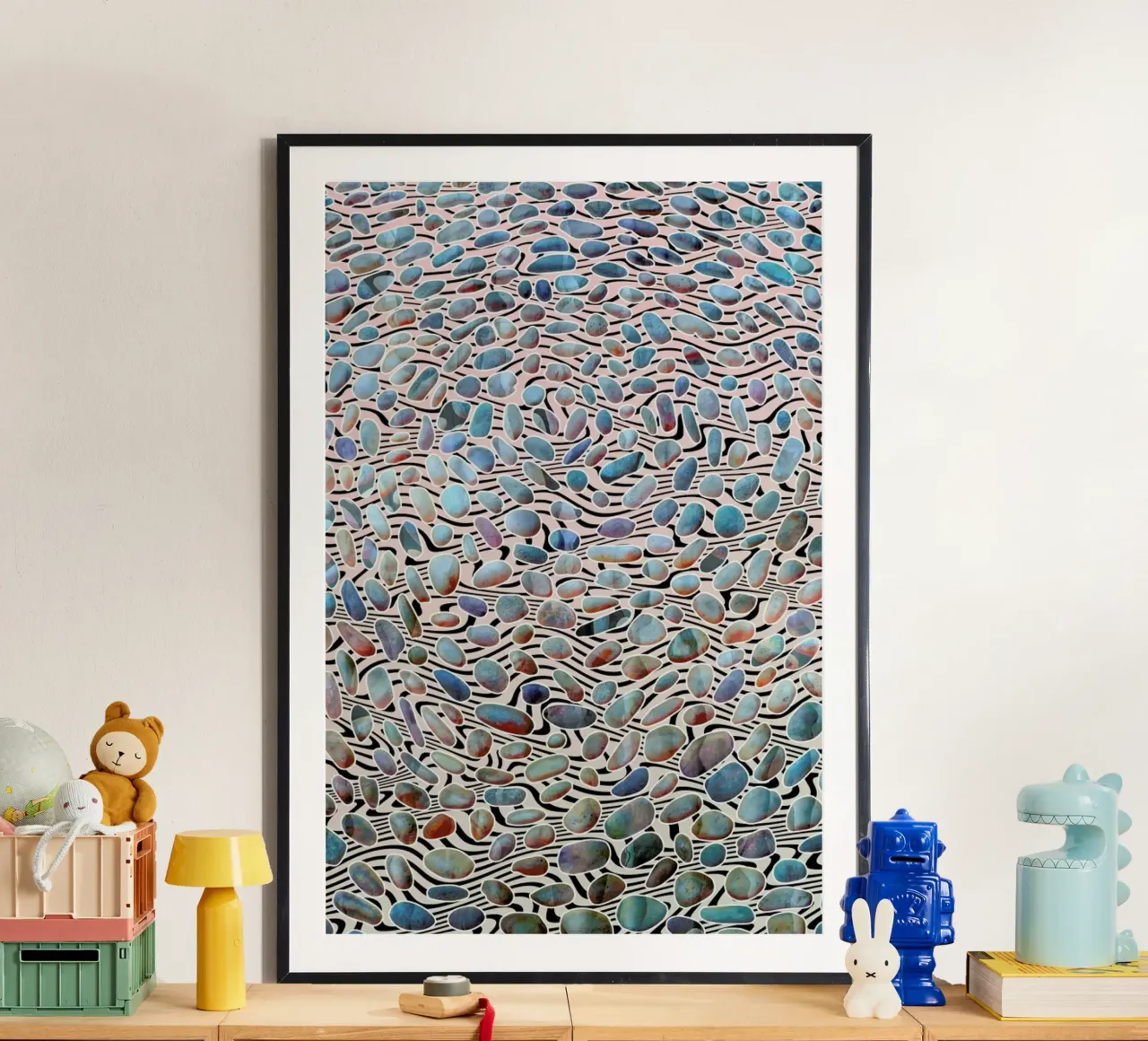 Pebbles Party poster da Angelo Cerantola