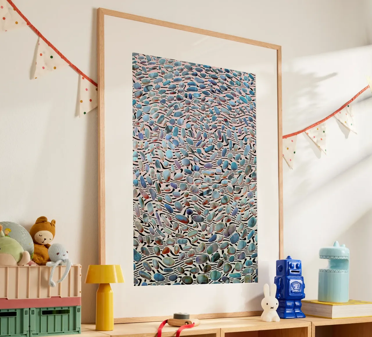 Pebbles Party poster da Angelo Cerantola