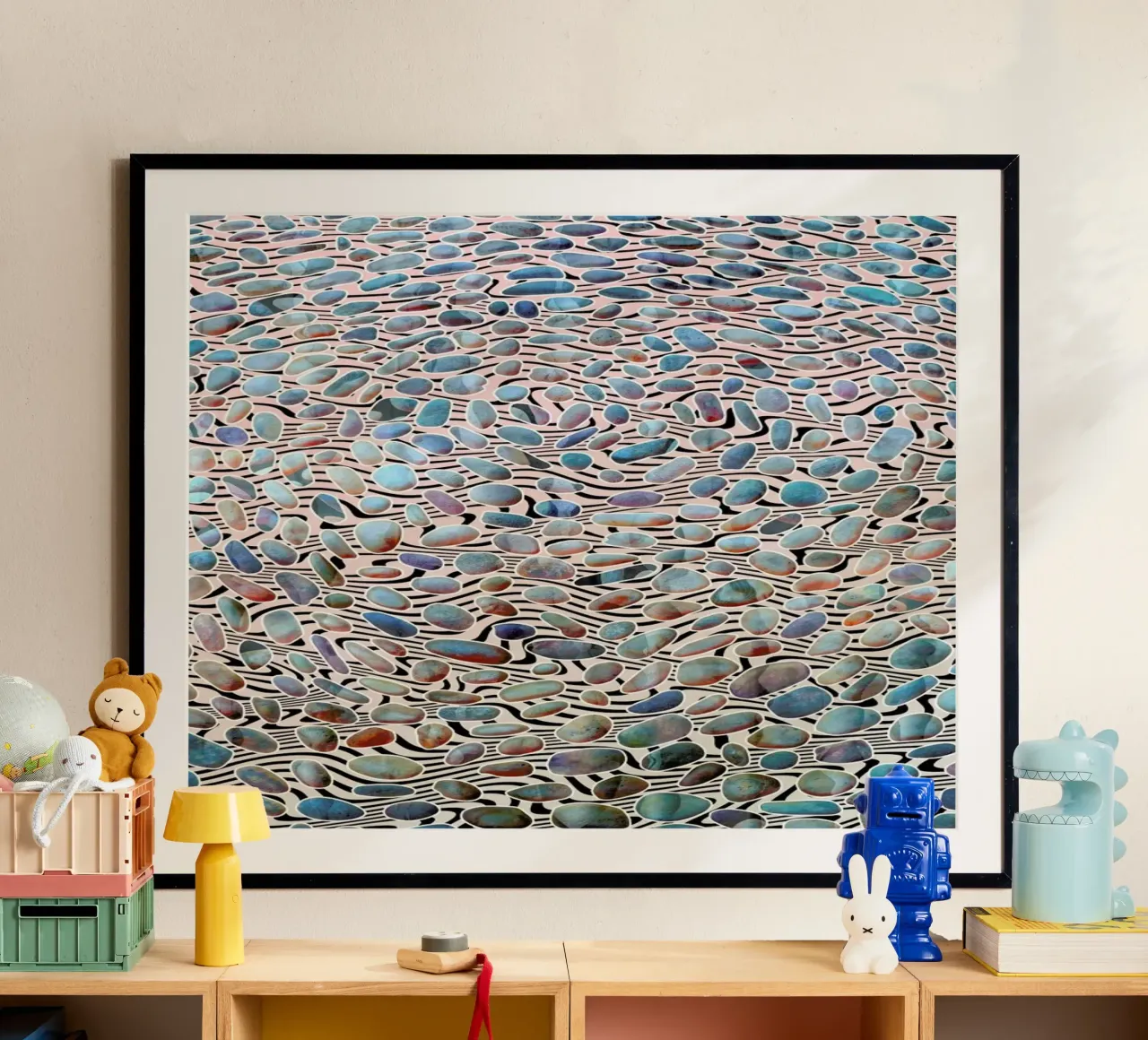 Pebbles Party poster da Angelo Cerantola