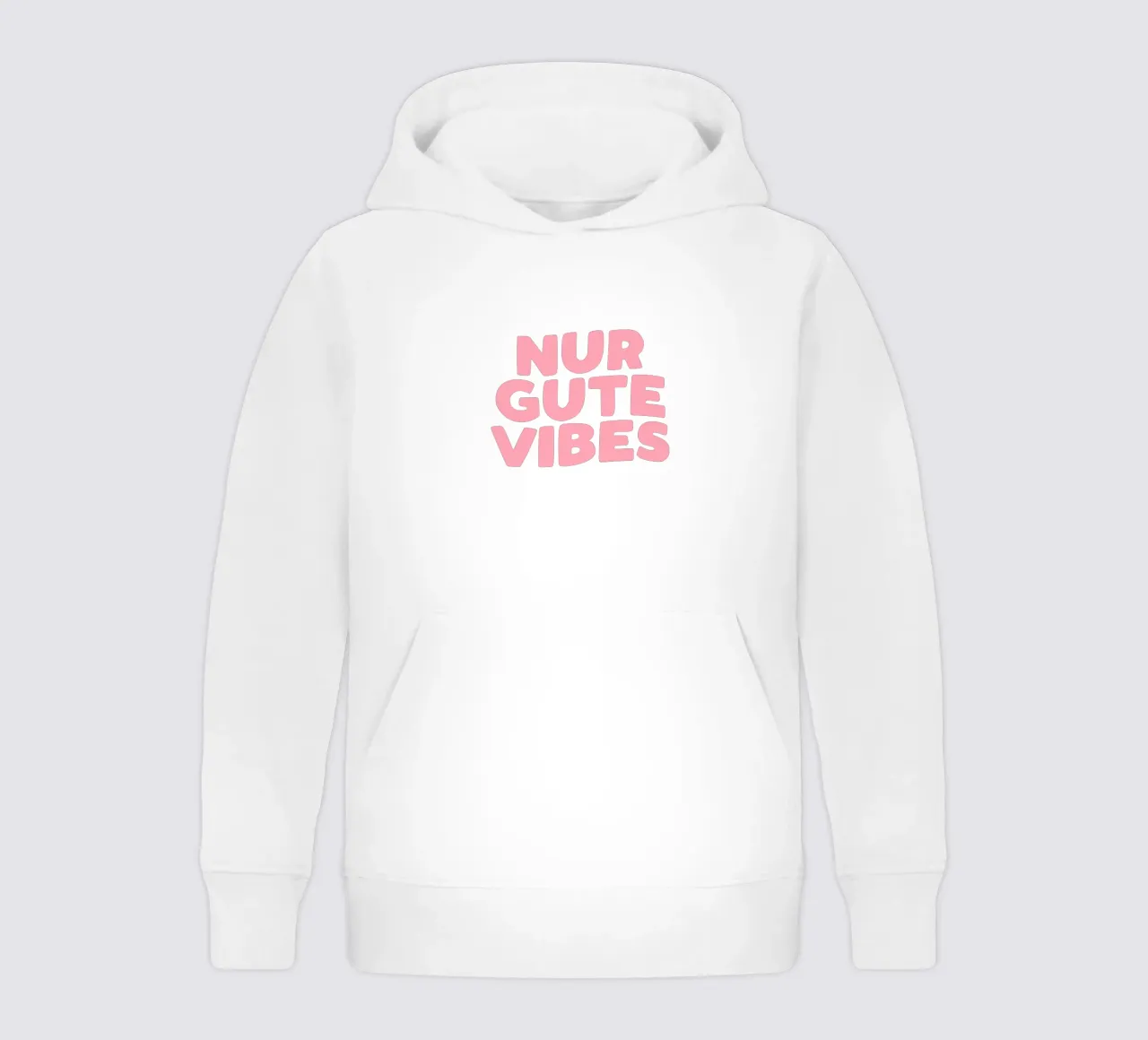 Only Good Vibes Vibrante Verde Rosa Design tipografico tedesco felpa bambino con cappuccio da THE MOTIVATED TYPE