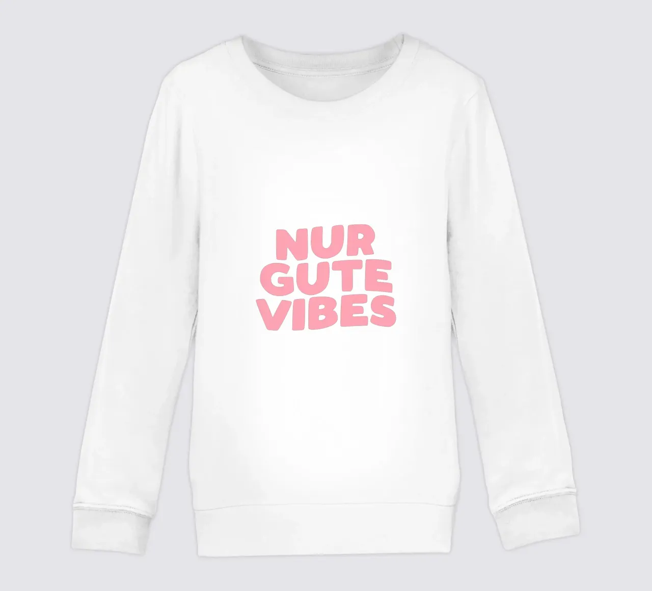 Only Good Vibes Vibrante Verde Rosa Design tipografico tedesco felpa bambino da THE MOTIVATED TYPE