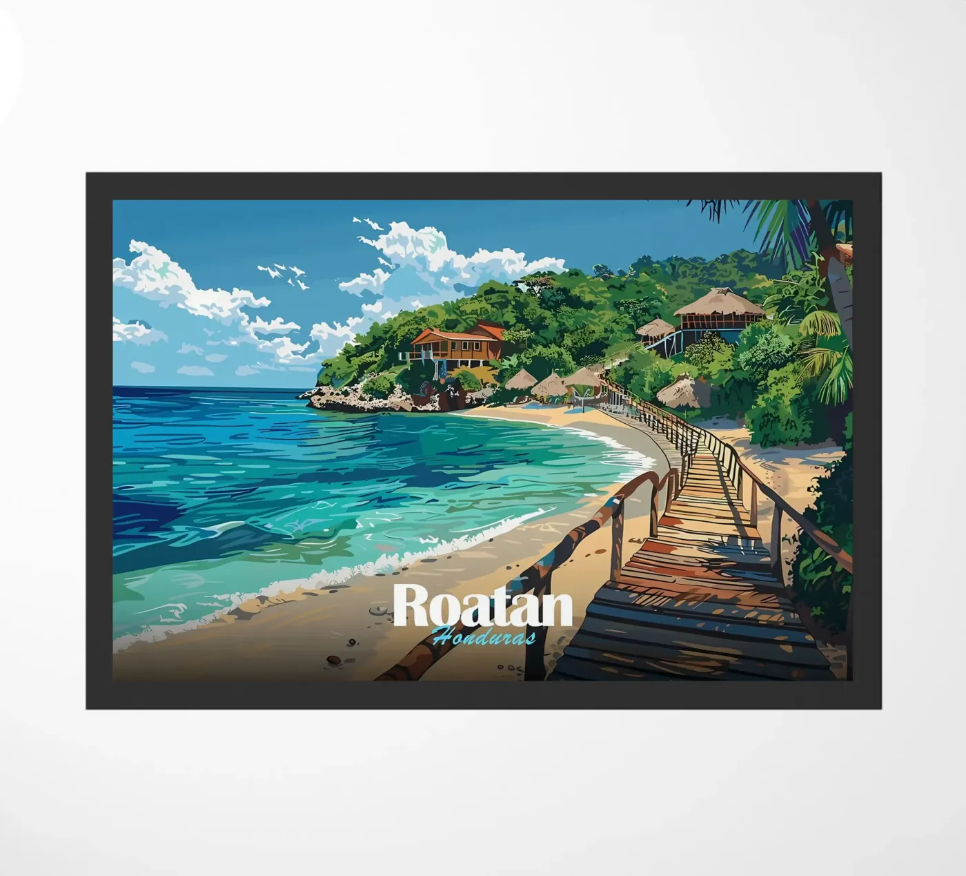 Poster Fußmatte von Ginnery