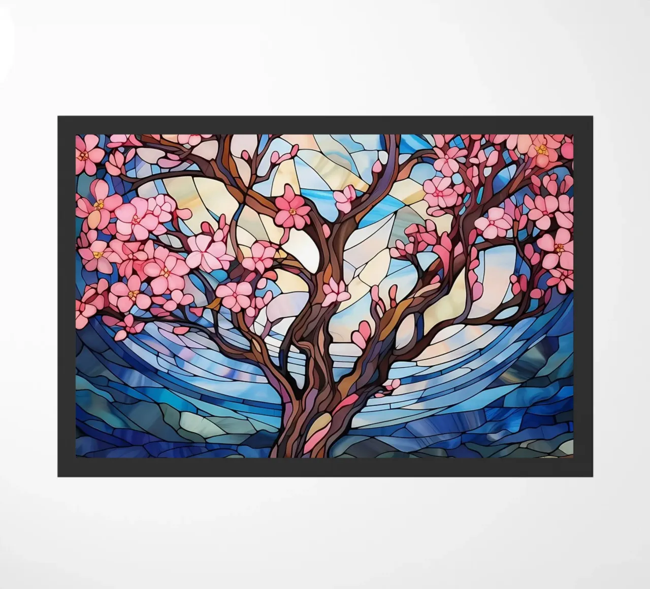 Arte del fiore di sakura giapponese zerbino da Mikesell