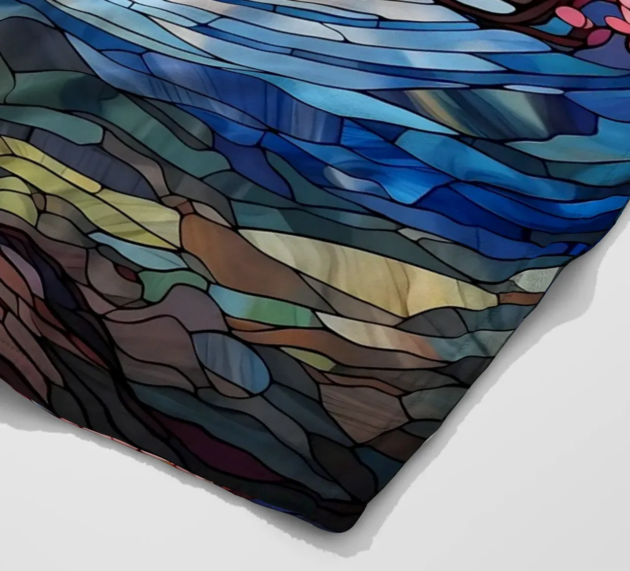 Arte del fiore di sakura giapponese coperta in pile da Mikesell