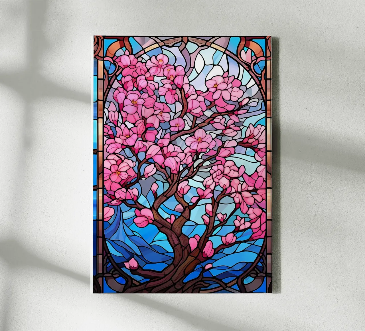Japanese Sakura Bloom Art canvas with Floater frame by Mikesell