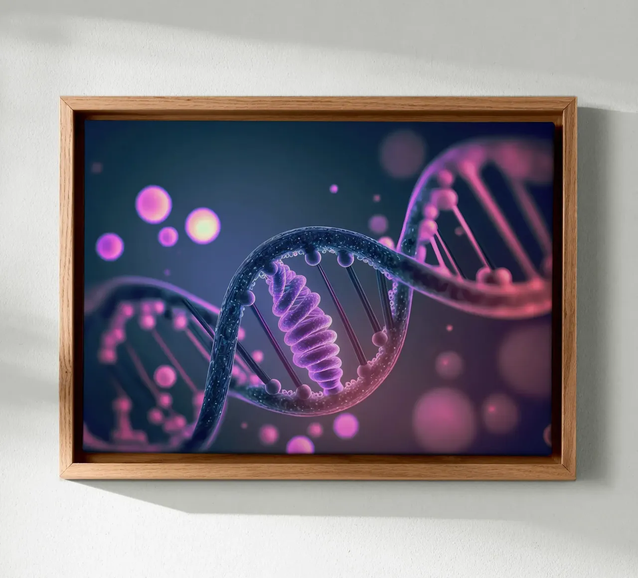 Il DNA svelato tela con Cornice a cassetta da Delaplane