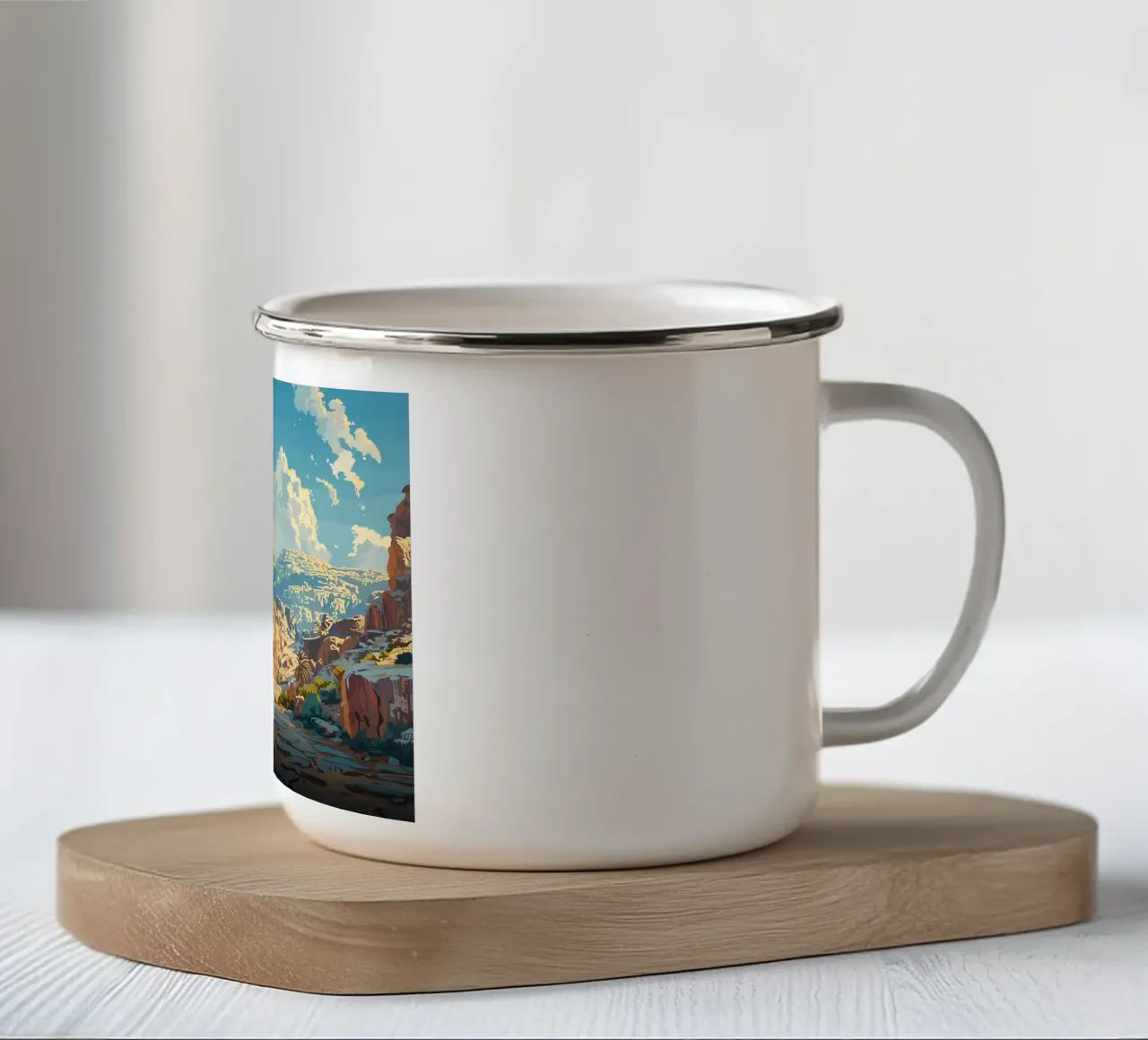 Petra Jordan Vintager tazza in smalto da Ginnery