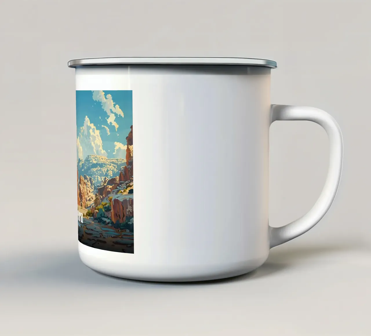 Petra Jordan Vintager tazza in smalto da Ginnery