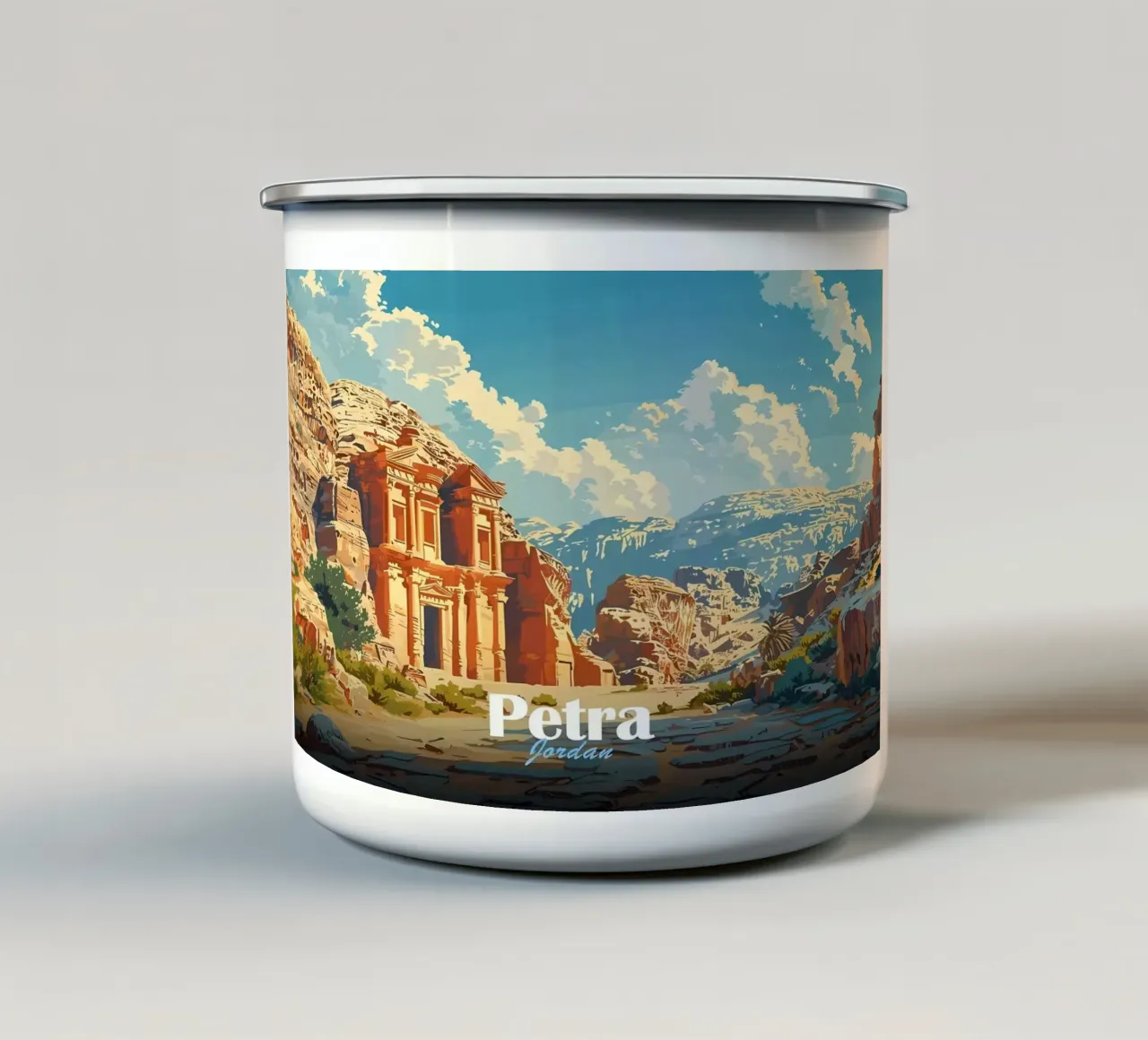 Petra Jordan Vintager tazza in smalto da Ginnery