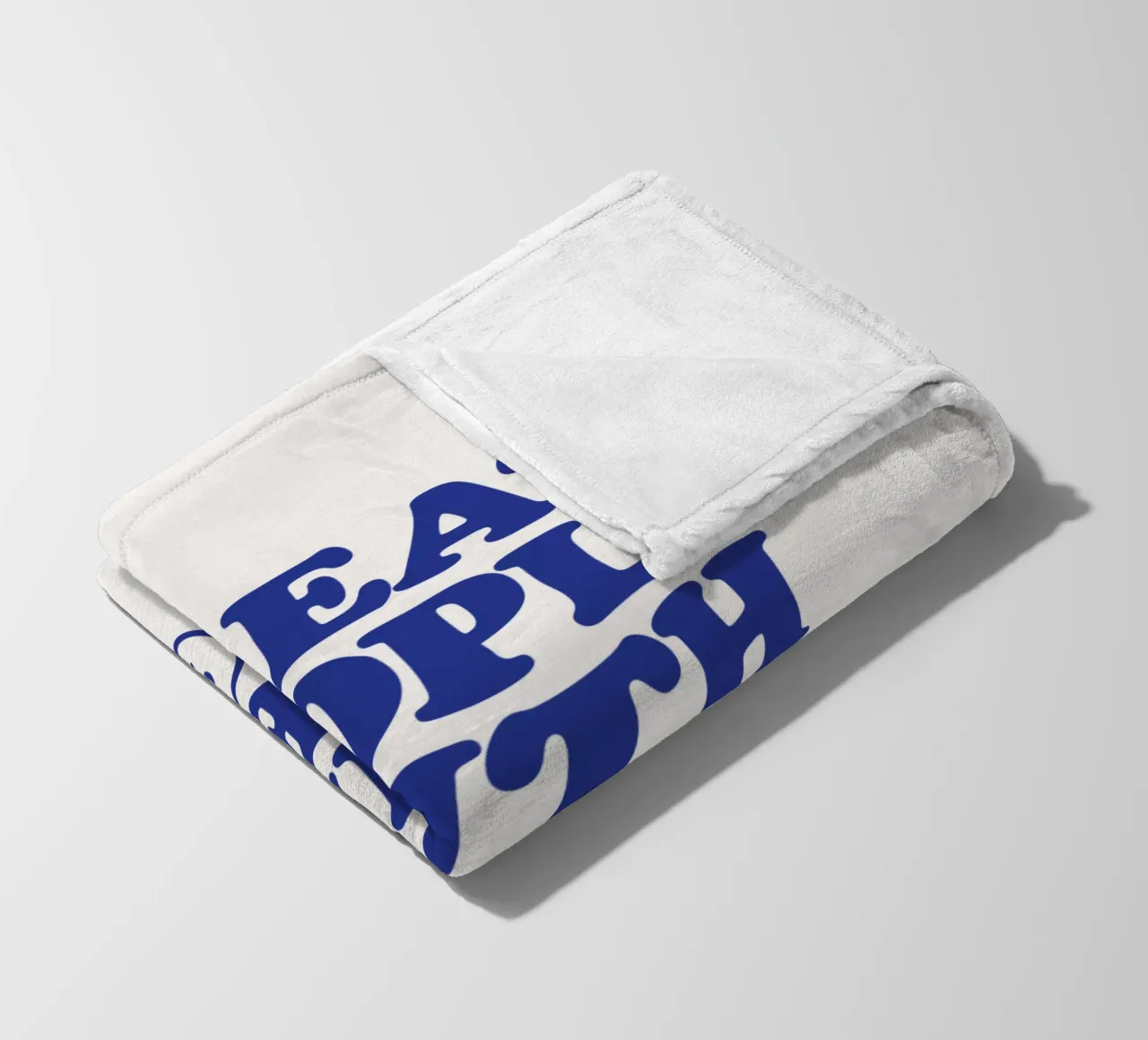 Treat People With Kindness Positive Uplifting Typography fleece blanket by THE MOTIVATED TYPE