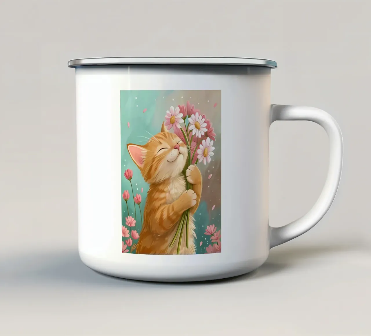 Poster minimalista 67 tazza in smalto da Kadynce