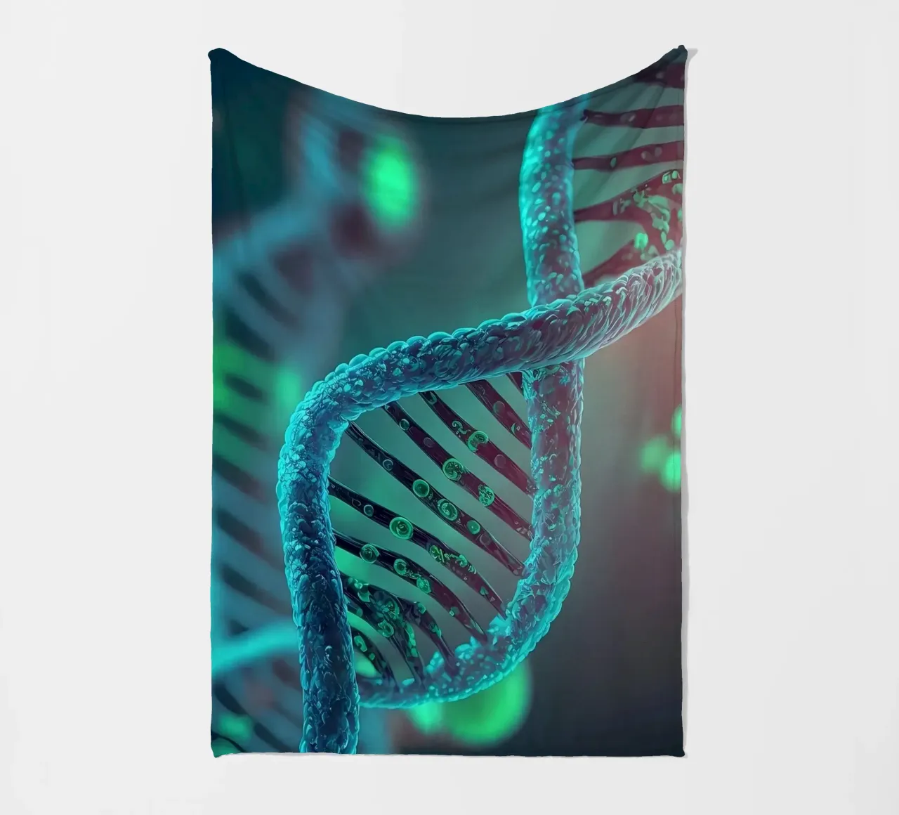 Genetic DNA Marvels fleece blanket by Delaplane