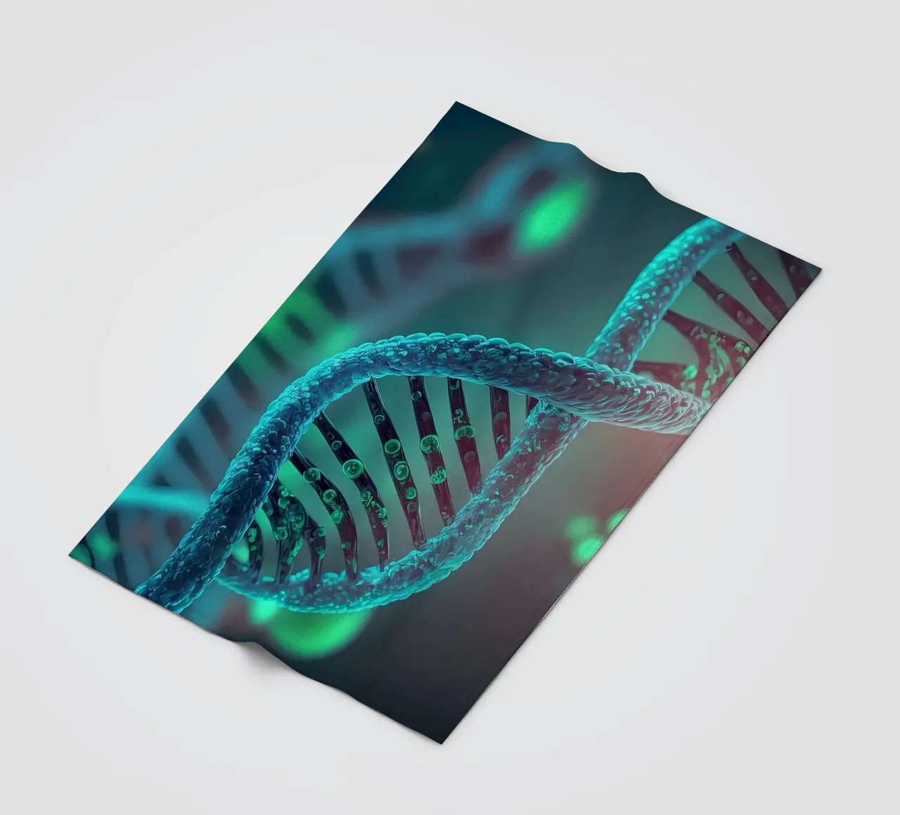 Genetic DNA Marvels fleece blanket by Delaplane